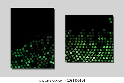 Dark Greenvector banner for websites. Booklet with textbox on colorful abstract background. Pattern can be used as a template for calendars.