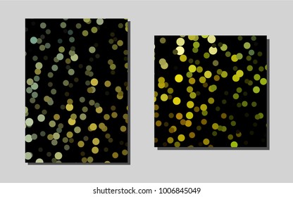 Dark Greenvector banner for websites. Glitter abstract design concept with text box. Pattern can be used as a template for calendars.