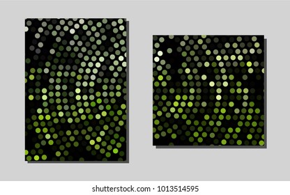 Dark Greenvector banner for websites. Glitter abstract design concept with text box. New design for a poster, banner of your website.