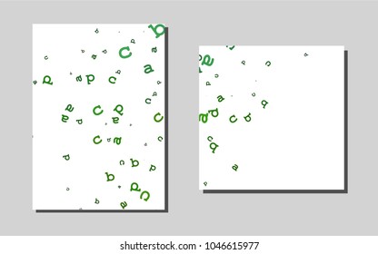 Dark Greenvector banner for websites. Modern abstract design concept with colorful gradient. Pattern for beautiful business cards, folders.