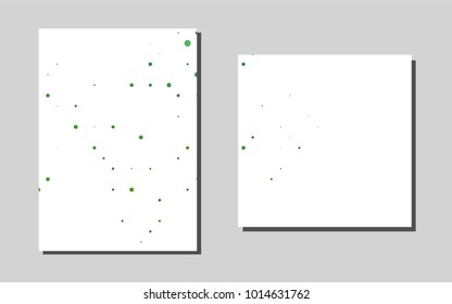 Dark Greenvector brochure for ui, ux design. Web interface on abstract background with colorful gradient. The pattern can be used for any ad, booklets.