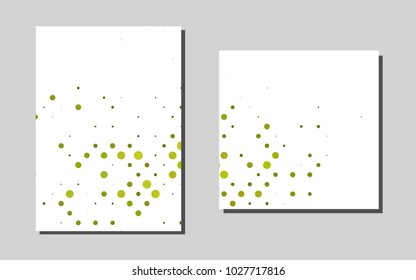 Dark Greenvector brochure for ui, ux design. Blurred decorative design in abstract style with textbox. The pattern can be used for any ad, booklets.