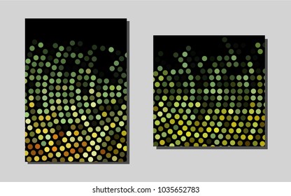 Dark Greenvector brochure for ui, ux design. Glitter abstract design concept with text box. Pattern for ads, leaflets, labels of your business.