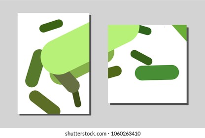 Dark Greenvector brochure for ui, ux design. Blurred decorative design in abstract style with textbox. Completely new template for your brand book.