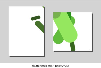 Dark Greenvector cover for Envelopes. Blurred decorative design in abstract style with textbox. Pattern for ads, leaflets, labels of your business.