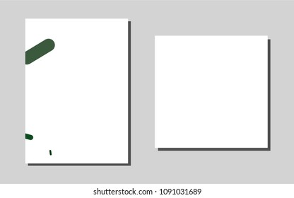 Dark Greenvector cover for Envelopes. Booklet with textbox on colorful abstract background. Pattern for ads, leaflets, labels of your business.