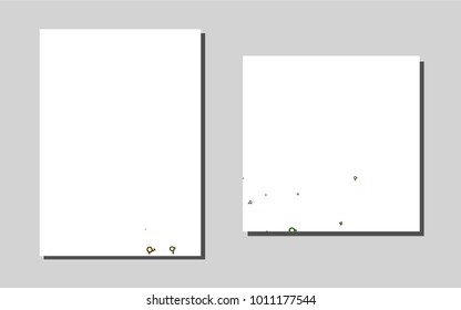 Dark Greenvector cover for Envelopes. Modern abstract design concept with colorful gradient. Completely new template for your brand book.