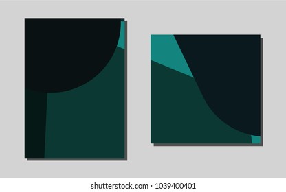 Dark Greenvector layout for Leaflets. Abstract booklet on colored background with gradient. Pattern for ads, leaflets, labels of your business.