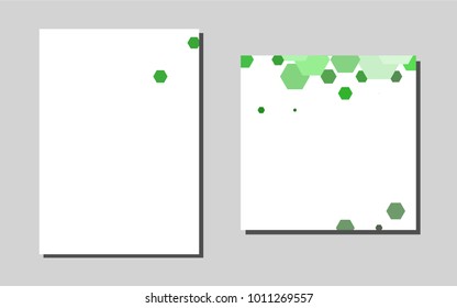 Dark Greenvector layout for Leaflets. Blurred decorative design in abstract style with textbox. The pattern can be used for any ad, booklets.