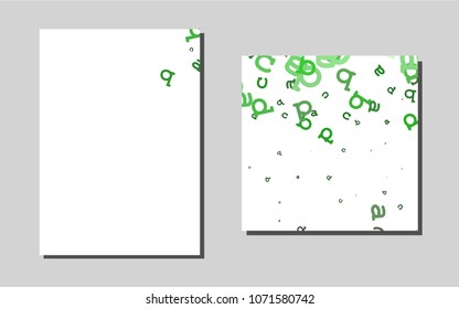 Dark Greenvector layout for Leaflets. Modern abstract design concept with colorful gradient. Pattern for beautiful business cards, folders.
