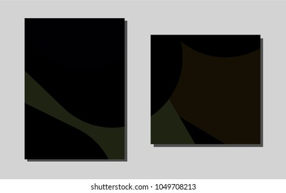 Dark Greenvector layout for Leaflets. Web interface on abstract background with colorful gradient. The pattern can be used for any ad, booklets.