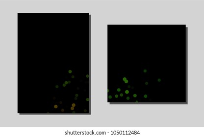 Dark Greenvector pattern for posters. Booklet with textbox on colorful abstract background. Pattern can be used as a template for calendars.