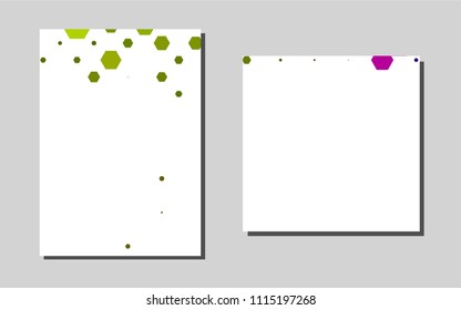 Dark Greenvector pattern for posters. Web interface on abstract background with colorful gradient. The pattern can be used for any ad, booklets.