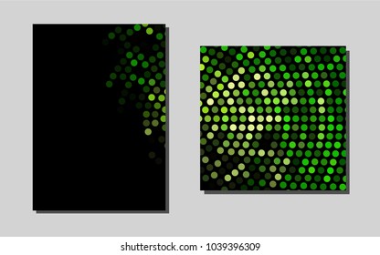 Dark Greenvector template for landing pages. Web interface on abstract background with colorful gradient. Pattern can be used as a template for calendars.