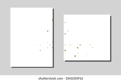 Dark Greenvector template for landing pages. Abstract booklet on colored background with gradient. Pattern for ads, leaflets, labels of your business.