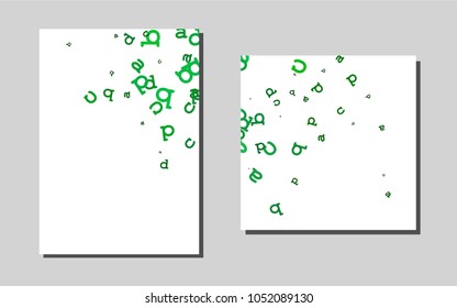Dark Greenvector template for landing pages. Glitter abstract design concept with text box. New design for a poster, banner of your website.