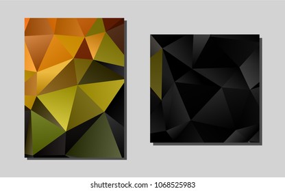 Dark Greenvector template for landing pages. Modern abstract design concept with colorful gradient. Beautiful design for cover of notepads.