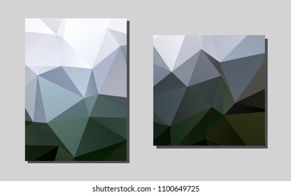 Dark Greenvector template for landing pages. Web interface on abstract background with colorful gradient. Completely new template for your brand book.