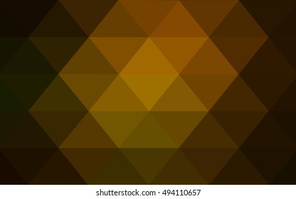 Dark green-yellow abstract polygonal template. Brand-new colored illustration in blurry style with gradient. The completely new template can be used for your brand book. Dark green-yellow abstract polygonal template. Brand-new colored illustration in blurry style with gradient. The completely new template can be used for your brand book.