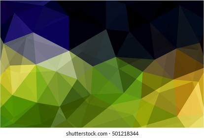 Dark green-yellow blurry triangle pattern. Colorful illustration in abstract style with gradient. A completely new template for your business design. Dark green-yellow blurry triangle pattern. Colorful illustration in abstract style with gradient. A completely new template for your business design.