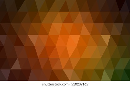 Dark green-yellow blurry triangle template. Modern geometrical abstract illustration with gradient. Brand-new style for your business design.