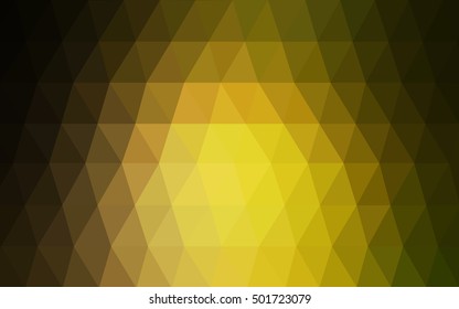 Dark green-yellow polygon abstract background. An elegant bright illustration with gradient. A completely new template for your business design.