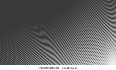 Dark grey abstract background with curve line for backdrop or presentation