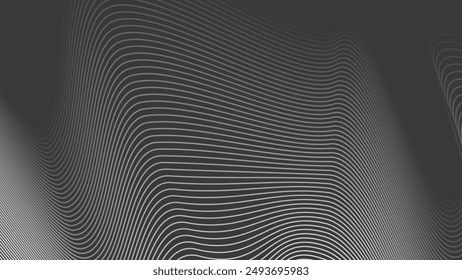 Dark grey abstract background with curve line for backdrop or presentation