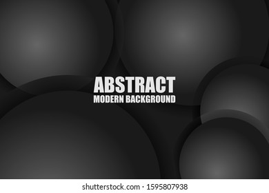 Dark Grey Abstract Gradient Circle Background