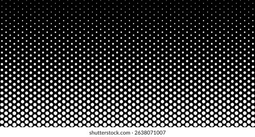 Dark grey abstract wide horizontal banner with hexagon carbon fiber grid and orange luminous lines. Technology vector background with orange neon lines eps 10