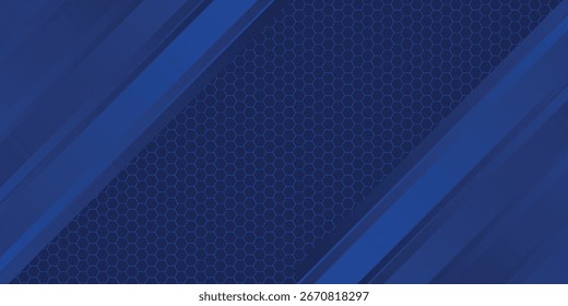 Dunkelgraues abstraktes breites horizontales Banner mit sechseckigen Kohlefasergittern und orangefarbenen Leuchtlinien.