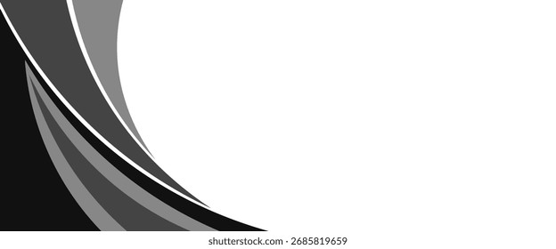 Dark grey abstract wide horizontal banner with hexagon carbon fiber grid and orange luminous lines. Technology vector background with orange neon lines