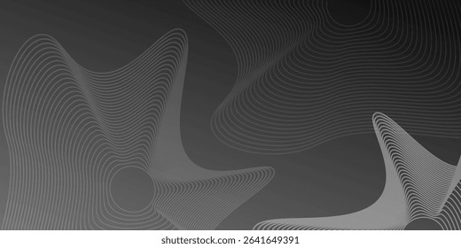 Dark grey background with abstract white line design resembling a spider web or wave pattern, ideal for tech-inspired, futuristic, or edgy digital designs.