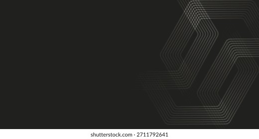 A dark grey or black background featuring a subtle, abstract geometric pattern of interconnected lines forming angular shapes on the right side, suggesting a modern digital aesthetic.