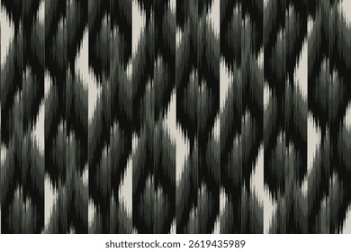 Dark grey black ikat diamond blur, ornament endless colorful stripe blurred pattern fashion textile beautiful ethnicity ogee print abstract dynamic ethnic fabric grunge hand draw cloth vintage rustic