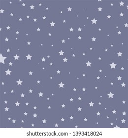 Dark grey blue stars pattern vector