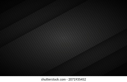 Dark grey carbon fiber texture background. Dark metal texture steel background. Gray carbon fiber grid. Web design template vector illustration EPS 10.