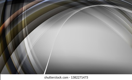 Dark Grey Curved Background Vector