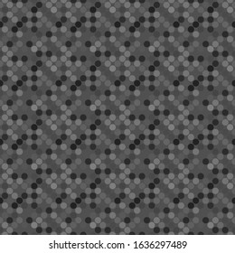 Dark grey dot pattern background - abstract vector illustration from circles