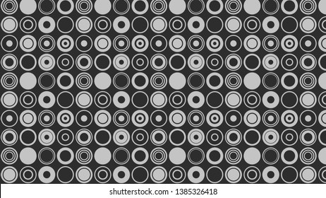 Dark Grey Geometric Circle Background Pattern