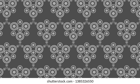 Dark Grey Geometric Circle Background Pattern