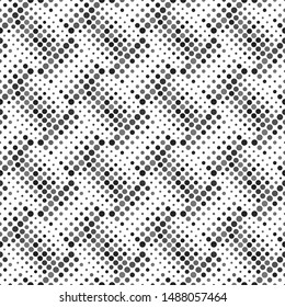 Dark grey geometrical abstract dot pattern background - monochrome vector design
