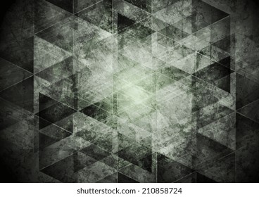 Dark grey geometry grunge background. Vector design