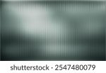 Dark grey green ribbed glass. Vector ribbed glass texture background. Mesh gradient. acrylic ribbed bath surface. Reeded glass background semitransparent overlay. Bath wall window