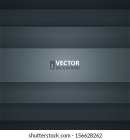 Dark grey paper layers abstract vector background. RGB EPS 10 vector illustration