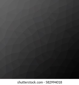 Dark grey polygonal illustration, which consist of triangles. Geometric background in Origami style with gradient. Triangular design for your business.