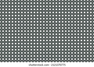 Dark Grey Rubber Door Floor Mat Seamless Pattern. Dark Entrance Carpet Surface Texture. Non Slip Safety Pad For Car, Office, House, Shop For Dirt Or Snow Removal. Perforated Welcome Rug