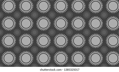 Dark Grey Seamless Circle Background Pattern Design