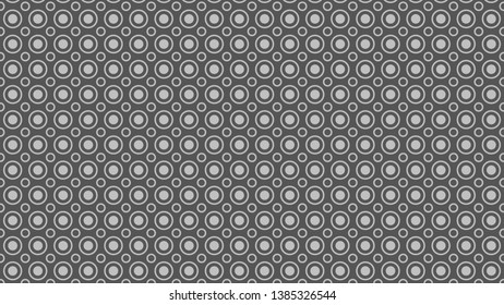 Dark Grey Seamless Circle Background Pattern
