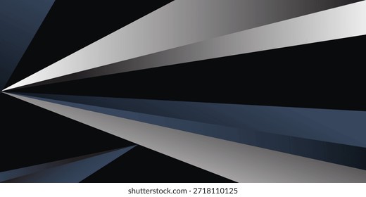 Gris oscuro con líneas de plata diseño de fondo abstracto de lujo